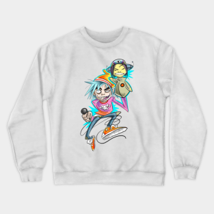 Gorillaz Crewneck Sweatshirt - gorillaz by just a cookie